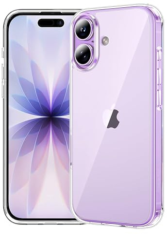 Pristine-Tech Crystal Clear for iPhone 17 Case, Anti-Yellowing, Military Shockproof Protective Case, Transparent Case Silicone Soft Slim Case for iPhone 17 Cover