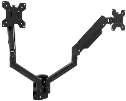 TOOQ LP1434TNR-B - Soporte de Pared para 2 Pantallas 13”-34”, Color Negro
