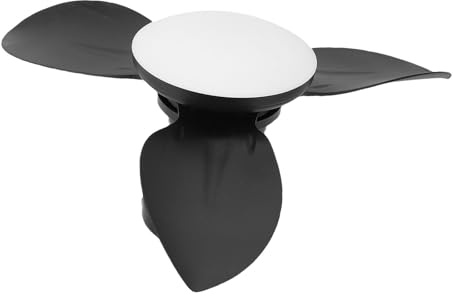 Cocoarm Ventilateur de Plafond LED à intensité Variable, avec éclairage Réglable, Télécommande à 6 Vitesses, pour Petites Pièces, Moteur à Courant Continu Réversible (BLACK)