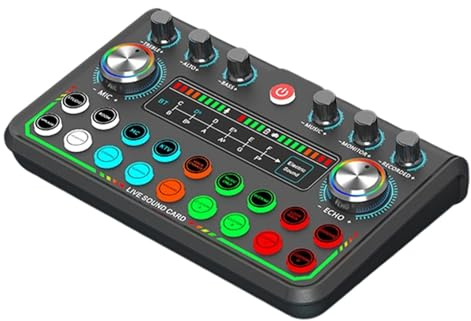 Tmboryuu Carte son USB pour podcast Music Studio Live Broadcast - Micro dynamique - Son Hifi pour streaming et jeux vidéo