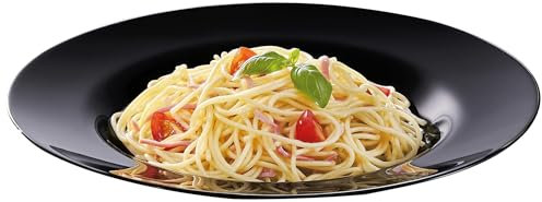 Luminarc Teller Pasta Friends Time schwarz 28,5 cm, Gespannter Sodo-Schnitt Ca, 30 cm