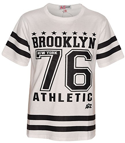 A2Z 4 Kids Girls Top Designer's Brooklyn New York - Brooklyn 76 Top White 13