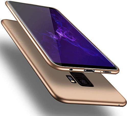 X-level für Samsung Galaxy S9 Hülle, Dünn Weich Case, Gold | Handyhülle Soft Silikon Bumper Cover Kratzfeste Schutzhülle