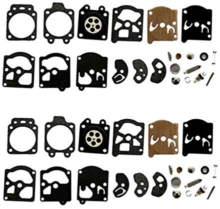 AISEN Lot de 2 membranes de carburateur pour Walbro Stihl FS40 FS44 FS85 FS86 FS88 FS90 FS106 Husqvarna 50R 26L 232R 235R 225R 240 Kit de réparation