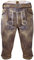 Edelnice Trachtenmode Bayerische Traditionelle Kniebund Lederhose Valentin inkl. Gürtel Gr. 44-68 (58)
