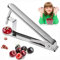 Zeerkeer Snocciolatore Ciliegie,Snocciolatore Ciliegie e Olive con Asta di Acciaio Inox per Preparare Marmellata di Ciliegie, Cucinare
