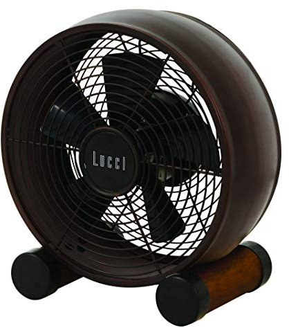 Lucci air Tischventilator Breeze, mobiler Retro-Ventilator, kleiner Standlüfter mit 2 Geschwindigkeitsstufen, Ø 20 cm