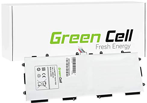 Green Cell T4500C T4500E Batterie pour Tablette Samsung Galaxy Tab 3 10.1 GT-P5200 GT-P5210 GT-P5213 GT-P5220 P5200 P5210 P5213 P5220 3,8 V 26 Wh 6800 mAh