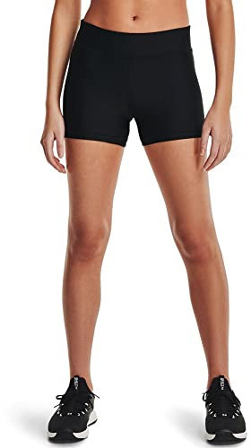 Under Armour Sport Shorts, schnelltrocknende Sporthose mit Kompression Hg Armour Mid Rise Shorty Black / White XS
