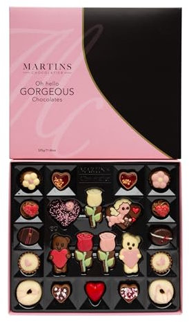 Martin’s Chocolatier Oh So Gorgeous Belgian Chocolate Selection - Luxury Handmade Truffles and Pralines Gift Box, 14 Pieces, 325g
