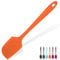 315℃ Hitzebeständiger Großer Silikon Spatel: U-Taste Antihaft Flexibler Nahtloser Teigschaber, Backen Kochen Silikon Küchenutensilien mit Nylonkern zum Mischen Rühren Schaben (29cm, Orange)