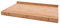 Point-Virgule Arbeitsfläche Schneidebrett mit Anschlagkante aus Holz mit Saftrille, Küche zubehör zum Brot, Fleisch, Obst und Gemüse schneiden, braun und weiß, Groß, 40x30x6,8 cm