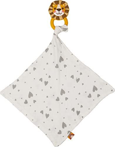 Die Spiegelburg - Silikon Beißring mit Schnuffeltuch Löwe, BabyGlück, 17643