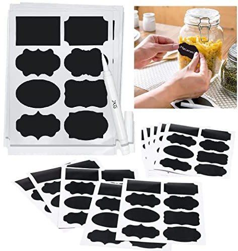 40 Chalkboard Labels with Liquid Chalk Pen