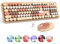 MOFII Wireless Keyboard and Mouse Combo, Milk Tea Colorful Round Key Typewriter Keyboards, 2.4G Full Size Keyboard and Cute Wireless Mice, USB Receiver Plug and Play, for Laptop, PC, Windows