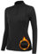 TERODACO Thermounterwäsche Damen Extra Warm Half Zip Thermo Skiunterwäsche Damen Oberteile Innenfleece Schnelltrocknend Funktionsunterwäsche Frauen Gym Sport Ski Unterwäsche 02513 Schwarz XS