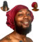 TTAT Shower Cap Extra Large for Men & Women With Braids, Locs, Afro, Coily, and Long Hair, Waterproof, Washable, Reusable & Adjustable, Great for Home, Spa, Self Care, Hotel & Salon (Maroon)