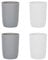 Topsky 4-Pieces Dishwasher Safe Plastic Tumblers Travel Mouthwash Cup Reusable Water Cup Travel Camping Portable Cups Coloured Plastic Cups 2 Grey 2 White 280ml