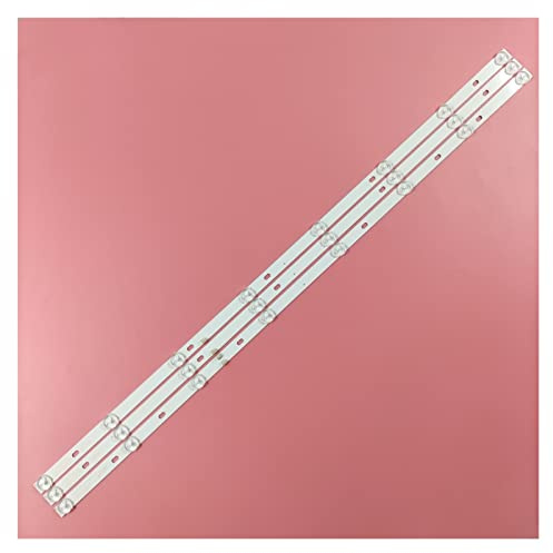 Pièces de Rechange TV- LED Backlight Strip Compatible avec BBK 40 Pouces 4 0LEM-1043 / FT2C 40LEM-5043 / FT2C 40X-5058 / FT2C JS-D-JP395DM-A81EC (80105 E395DM1000 MCPCB