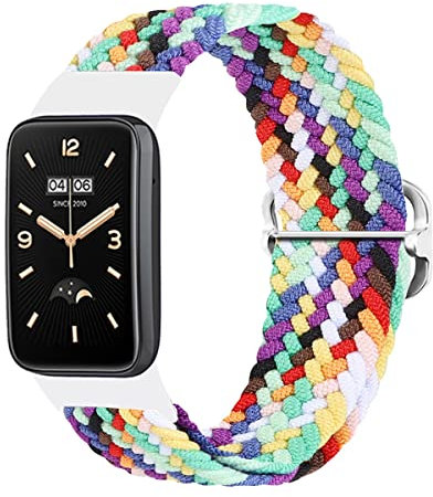 ZHIYONG Nylon Armband für Xiaomi Mi Band 7 Pro Armband, Nylon Geflochten Einstellbar Elastisch Dehnbarer Ersatz Sport Armband Kompatibel mit Armband Xiaomi Mi Band 7 Pro (3)