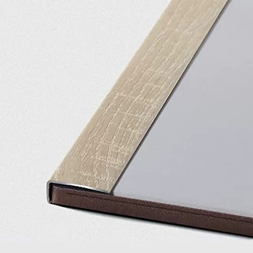 ANEEZ Übergangsprofil Bodentreppen-Übergangsleiste, Kantenschutz für Laminatböden zu Fliesen, L-förmiger Eckenschutz, Treppenschwellenleiste, Körnung (Size : Style1)