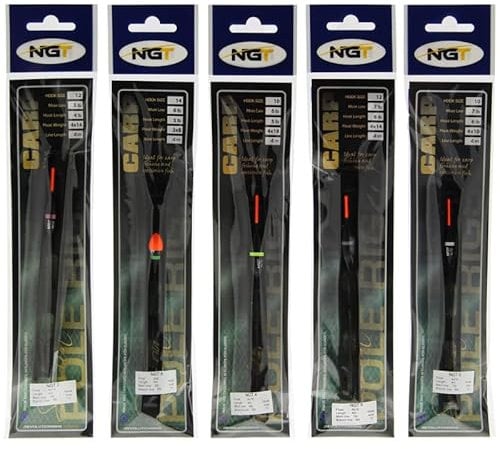 10x Deluxe Barbless Pole Float Rigs Lightweight For Coarse, Match or Carp Fishing Tackle Bait Lure (10 X Carp Pole Rigs)