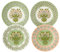 William Morris At Home Useful and Beautiful Assorted Dessert Plates Gift Set | 4 x 20cm Fine China Cake Dessert Plates | Dishwasher and Microwave Safe | Cruelty Free & Vegan Friendly