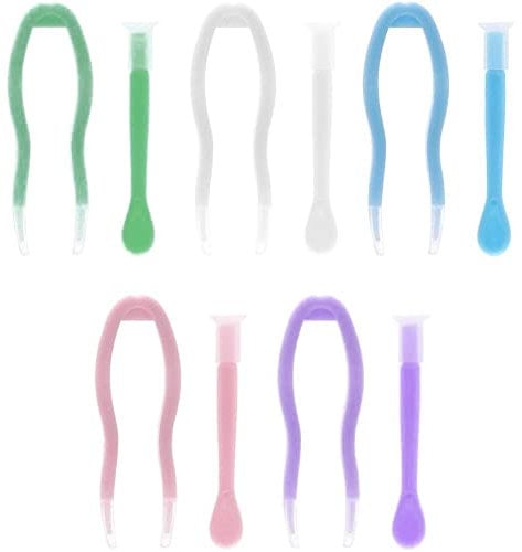 Fopytu 5 Pcs Colorful Contact Lens Remover and Inserter Tool Set, Portable Contact Tweezers with Soft Tip, Contact Applicator for Contact Lense