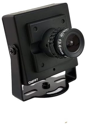 CNDST HD 5MP 1/2.8 Low Lux Starlight 4 en 1 TVI/CVI/AHD/960H CVBS CCTV Mini cámara de Seguridad espía Pinhole para 5MP 4 en 1 TVI/AHD/CVI/CVBS/960H DVR, Lente f3.6mm, CC 12V 2V 1A A