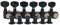 Guyker 6 Inline-Gitarren-Stimmwirbel - 1:18 Verriegelung Tuning Stimmwirbel - Schwarz