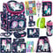 Goldkids Einhorn Schulranzen XXL Set 15er Ranzen Tornister Federmappe Turnbeutel Gummizugmappe Zuckertüte Brotdose Trinkflasche Aufgabenheft Aktentasche Unicorn Motiv