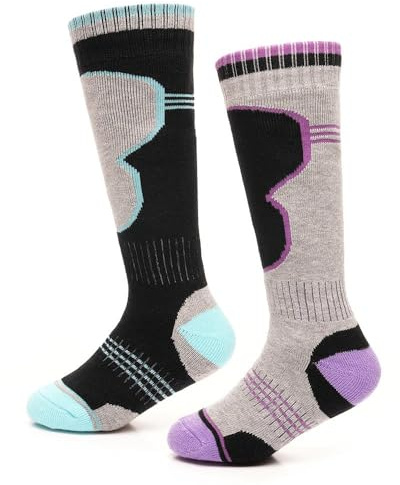 A2Z 4 Kids Girls - Socks AZ9611 Grey 2 Pack 11-14