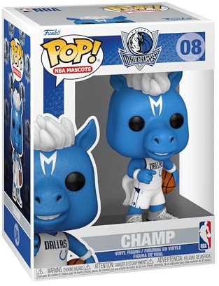 Funko Pop! NBA: Mascots - Dallas - Champ The Horse - NBA Mascots - Vinyl-Sammelfigur - Geschenkidee - Offizielle Handelswaren - Spielzeug Für Kinder und Erwachsene - Sports Fans