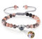 lorajewel Foto Armband Tigerauge Perlen Armbänder Personalisierte Armbänder mit Bild Innen Projektion Armband für Herren Damen Freundschaftsarmbänder Personalisierte Geschenke