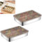 Nizirioo 2 unidades de acero inoxidable fiambrera: fiambreras con tapas herméticas, caja de conservación de alimentos para carne, queso, caja apilable reutilizable de acero inoxidable, lavavajillas,