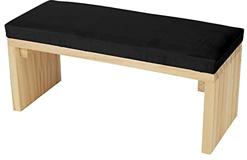 Nail Arm Rest, Wooden Manicure Pillow Stand Nail Art Hand Pillow Mat Soft Comfortable PU Leather Wooden Stand Arm Rest Cushion for Nail Salon (Black)