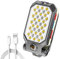 Bizcasa Lámpara de trabajo LED Recargable, 4 Modos Lámpara de Inspección, Lámpara de taller Portátil con Base Magnética y Gancho, Linterna para Taller, Cámping, Emergencia, Reparación (BX)