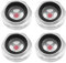 VGOL 4pcs 1/2 Verre de Vue Niveau d'huile de Compresseur d'air Connecteur de Niveau Liquide en Alliage d'aluminium BSP Adapté au Compresseur d'air Vérifier le Niveau d'huile de la Pompe