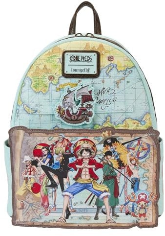 loungefly Toei One Piece Luffy Gang Map Kids Mini Backpack Multi