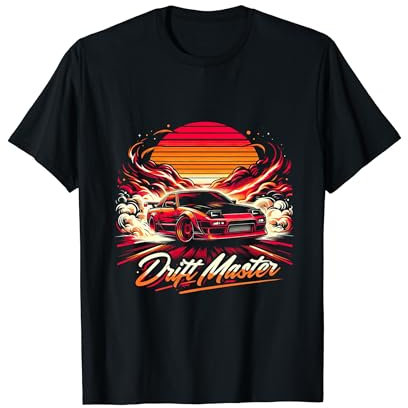 Drift Master Speed Racing Sonnenuntergang am Horizont T-Shirt