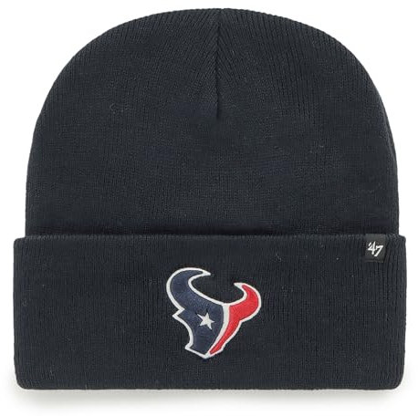 '47 NFL Houston Texans Unisex Cuff Knit, Beanie, Team Logo, Farbe Navy Blau