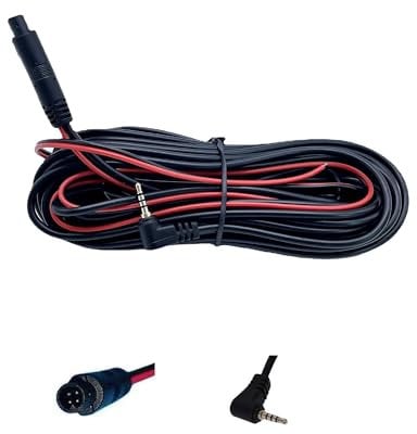 WizFluxMet 33FT 2.5mm to 4Pin Rear Camera Extension Cable for WOLFBOX G840S,G910,G930,G840H(Type-c),G850,G900,REDTIGER Dash Backup Camera Extension Cord for F7N F7NP F7NS