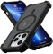Micoden Magnetic Case for iPhone 13 Pro Max,Compatible with Magsafe,4 Corner Reinforced Protection Airbag Drop Protective Phone Case,Anti-Fingerprint Translucent Matte,Slim Shockproof Cover-Black