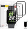 Euukzzea 4 Piezas Protector Pantalla para Samsung Galaxy Fit 3 Cristal Templado, Película de TPU Flexible Protector HD Transparente, Anti-Arañazos Sin Burbujas Película Protectora para Galaxy Fit 3