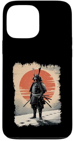 Japan Samurai Warrior Design – Ukiyo-e Style Ink Drawing Case for iPhone 13 Pro Max