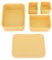 PENGQIANJU Silicone Box fugas de 880 ml Capacidad 3 Compartimento Fitness Dieta Contenedor Lonchera apilable para trabajo Viajes escolares