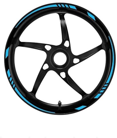 BTWSRX Radnabenaufkleber Reflektierender Motorrad-Radnabenaufkleber Mit Nachtstreifen Für Aprilia RSV4 Dorsoduro Shiver 750 900 RS V4 Radnabenaufkleber Felgenaufkleber(Farbe 13)