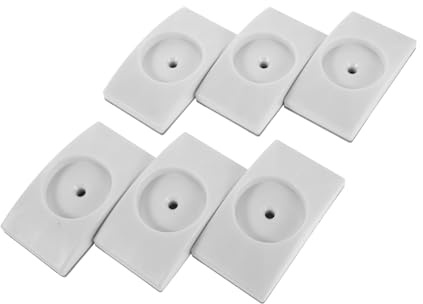 Mobestech 6pcs Gate Wall Protectors with Hole Press Mounted Safety Gate Cups for Doorway and Stairway Wall Guard
