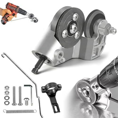 Grignoteuse en titane, outil de coupe de tôle, coupe-tôle, perceuse électrique, accessoire pour projets de bricolage, réparations domestiques, ateliers et travaux de métaux légers, fer, tôle, acier