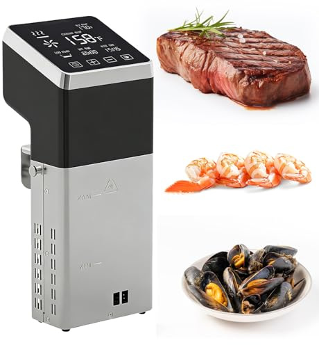 ORIDLECTAL Termocircolatore per Cottura Sottovuoto, Slow Cooker, Circolatore Termico Commerciale con 1600W, Ampio Touchscreen, Riscaldamento Rapido, IPX7, Ideale per Chef Professionisti